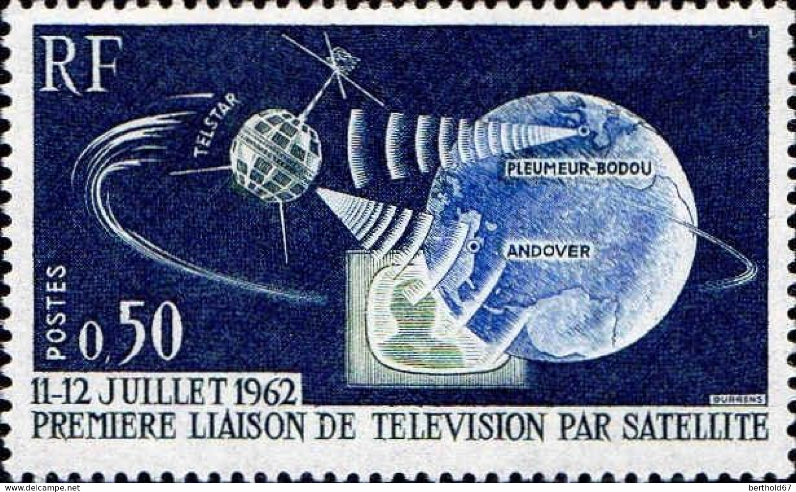 France Poste N** Yv:1360/1362 Télécommunications Spatiales - Unused Stamps