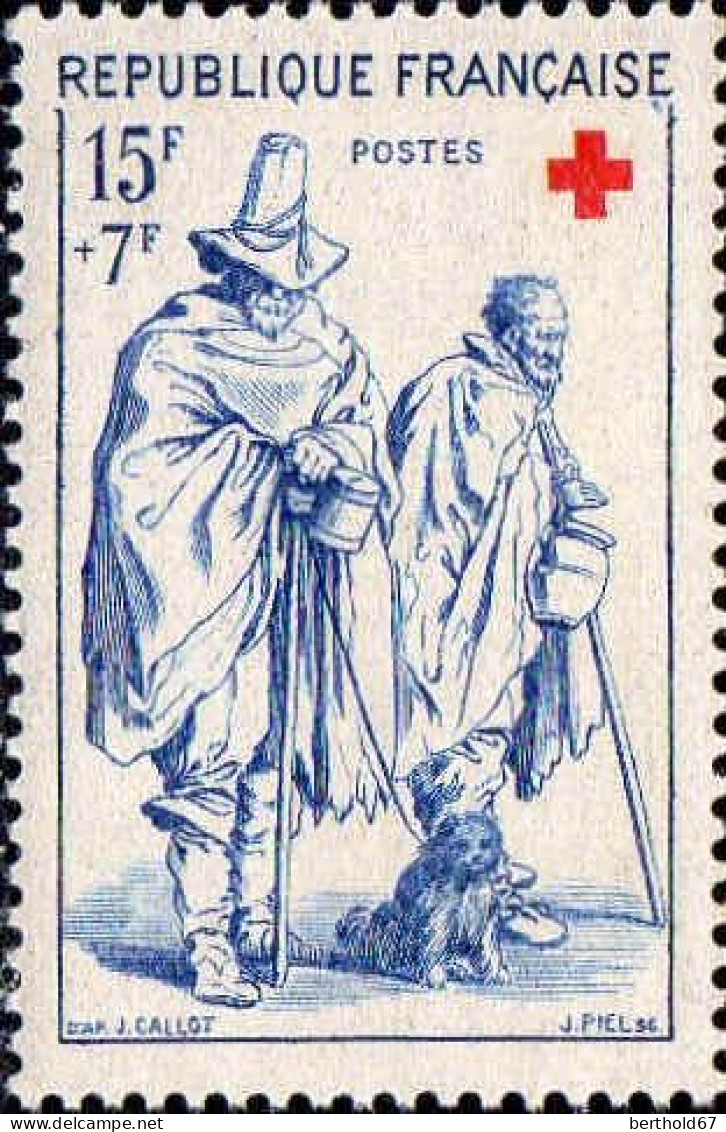 France Poste N** Yv:1140/1141 Croix-Rouge Gravures De Callot - Neufs