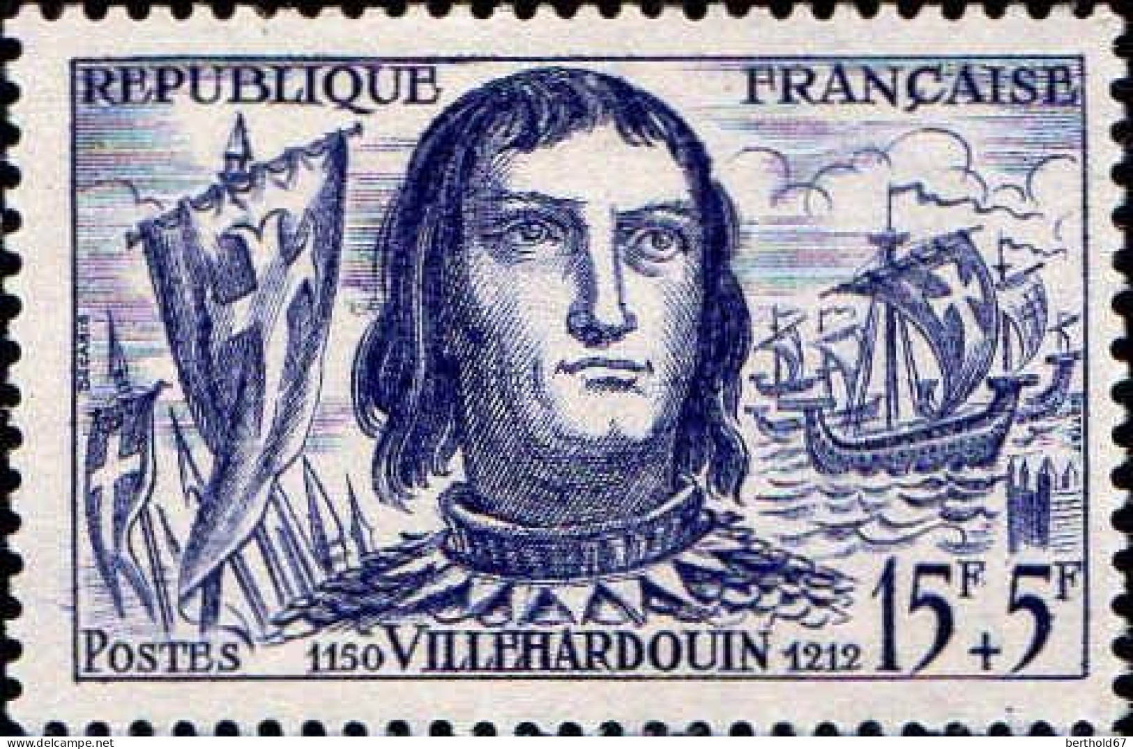 France Poste N** Yv:1207/1212 Célébrités De Villehardouin à Bartholdi - Unused Stamps