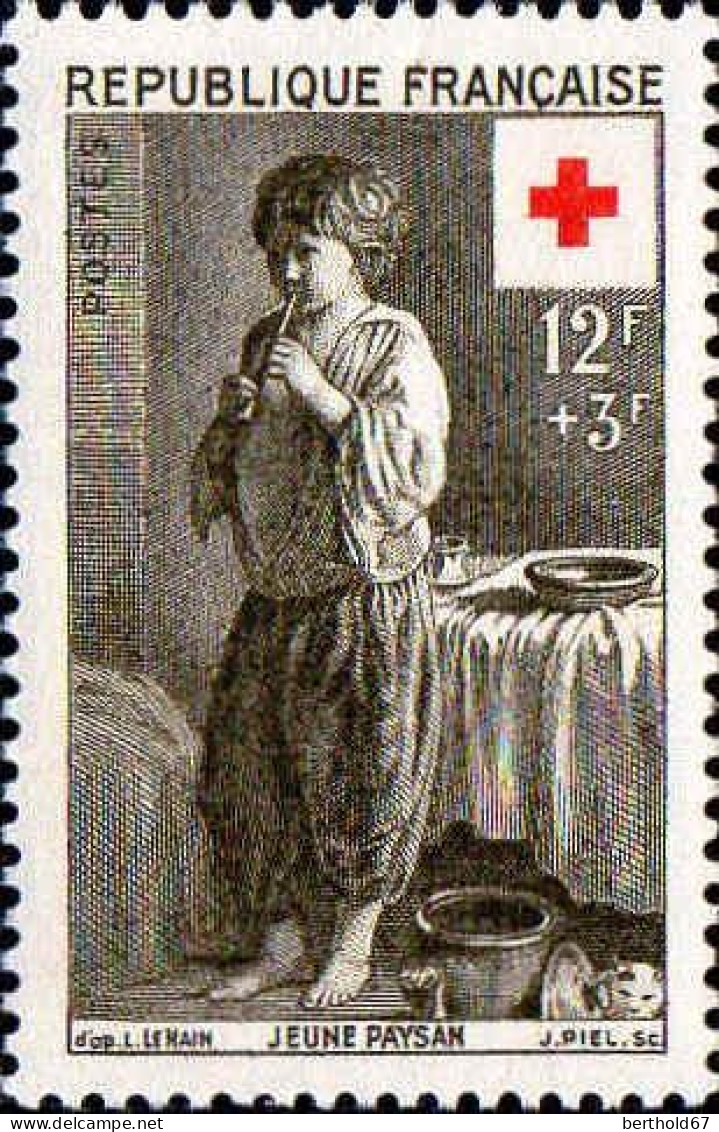 France Poste N** Yv:1089/1090 Croix-Rouge Le Nain & Watteau - Unused Stamps