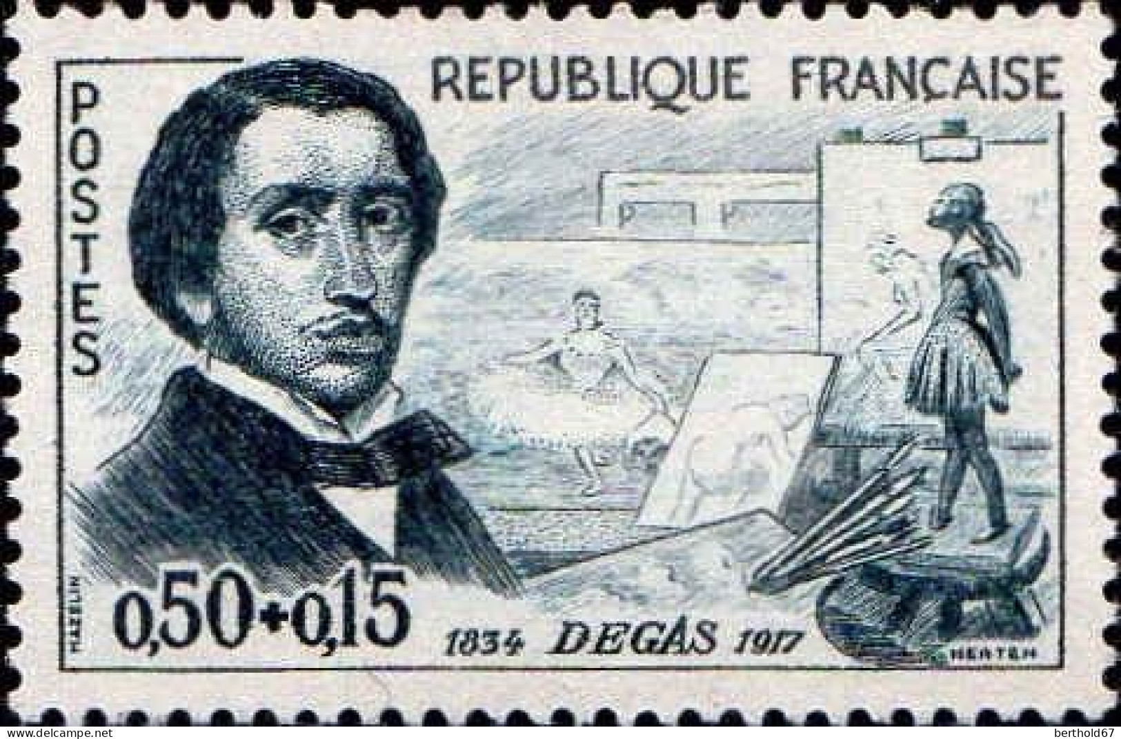 France Poste N** Yv:1257/1262 Célébrités De Michel De L'Hospital à Degas - Unused Stamps