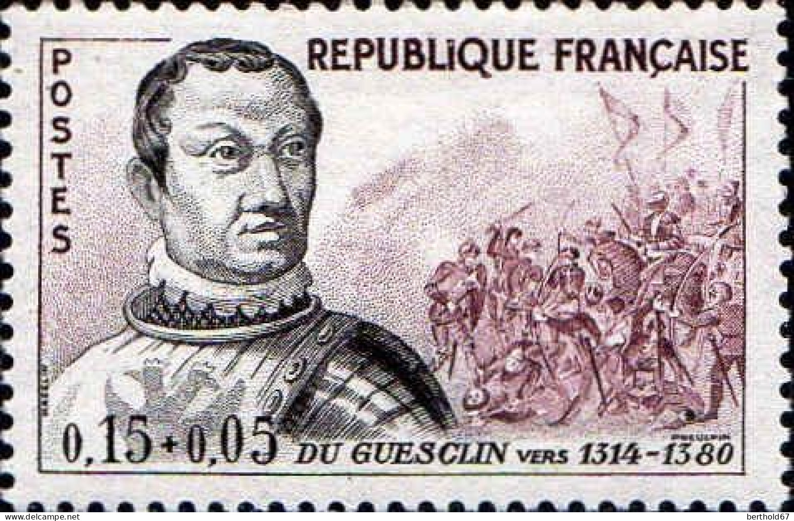 France Poste N** Yv:1295/1300 Célébrités De Du Guesclin à Apollinaire - Neufs