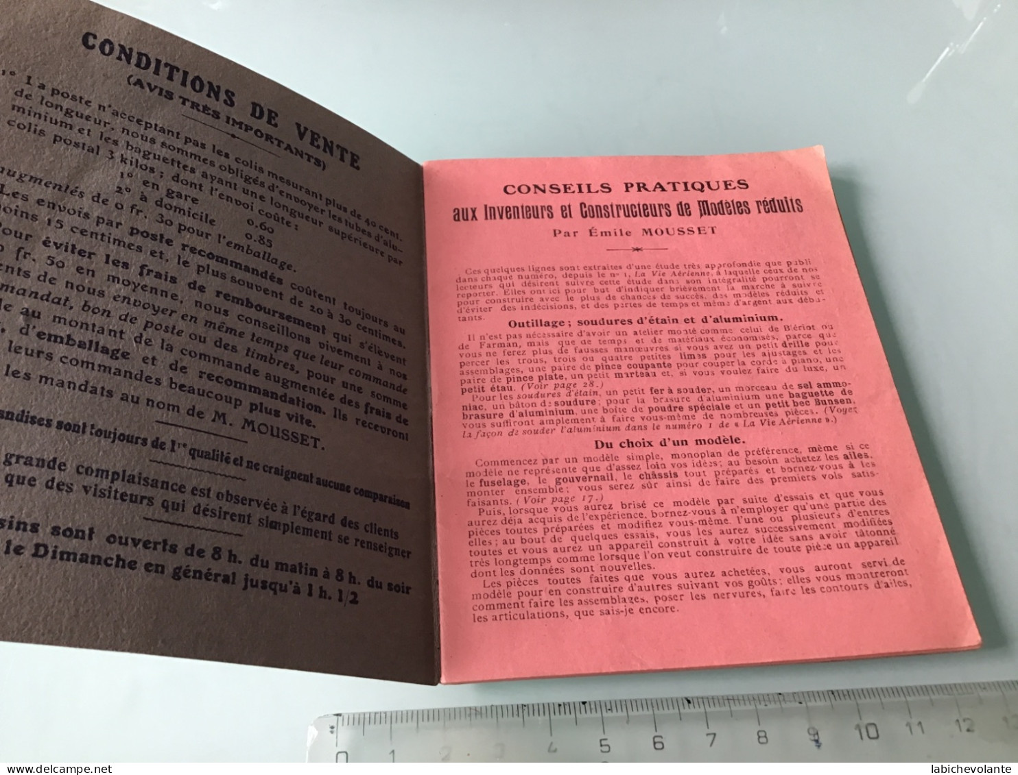 Modèles Réduits . Catalogue De Pièces Détachées 1912. 32 Pages. - Other & Unclassified