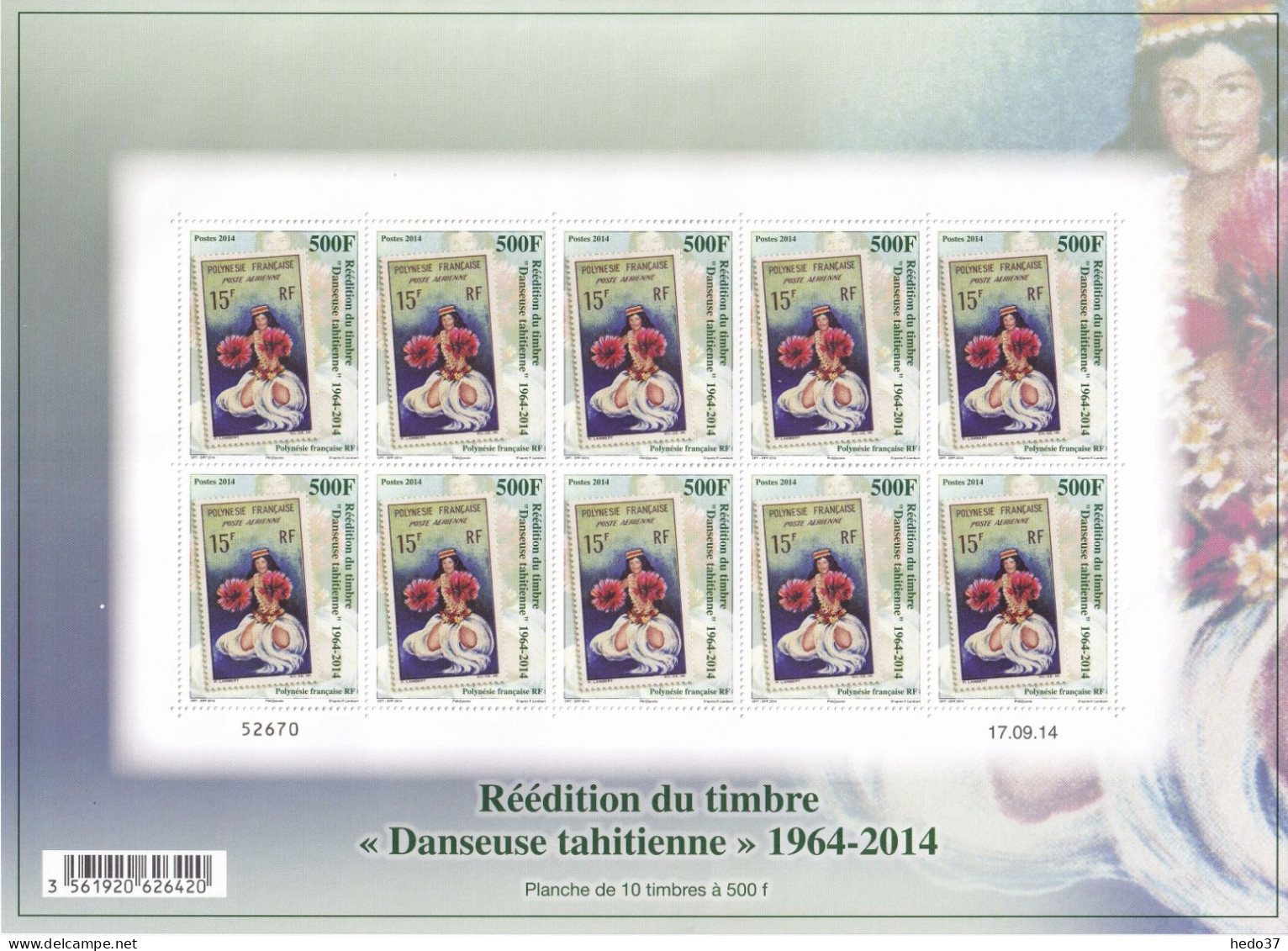 Polynésie N°1077 - Feuille Entière - Neufs ** Sans Charnière - TB - Unused Stamps