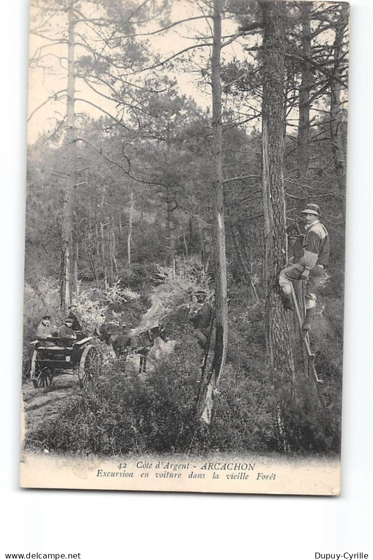 ARCACHON - Excursion En Voiture Dans La Vieille Forêt - Très Bon état - Arcachon