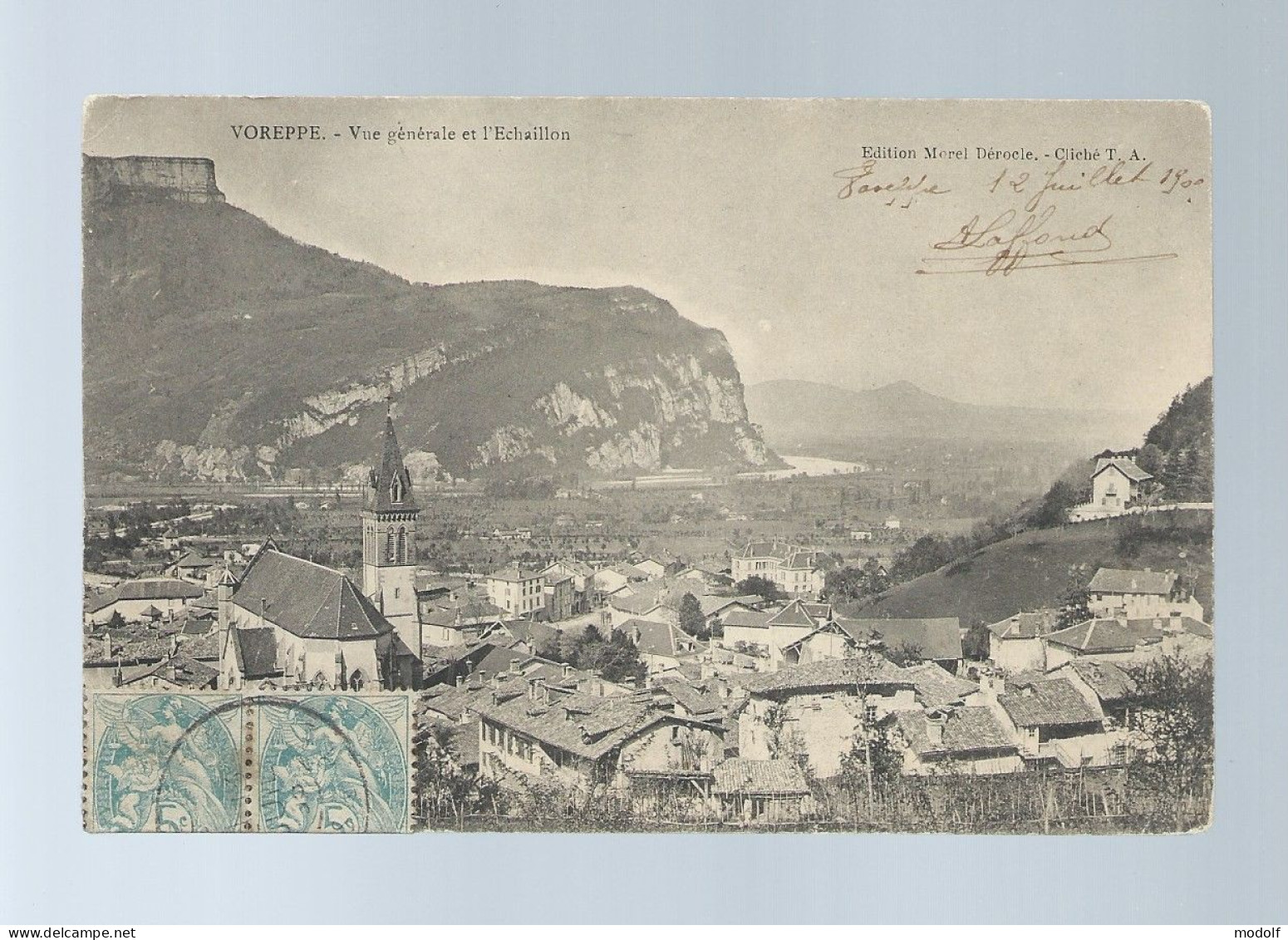 CPA - 38 - Voreppe - Vue Générale Et L'Echaillon - Circulée - Voreppe