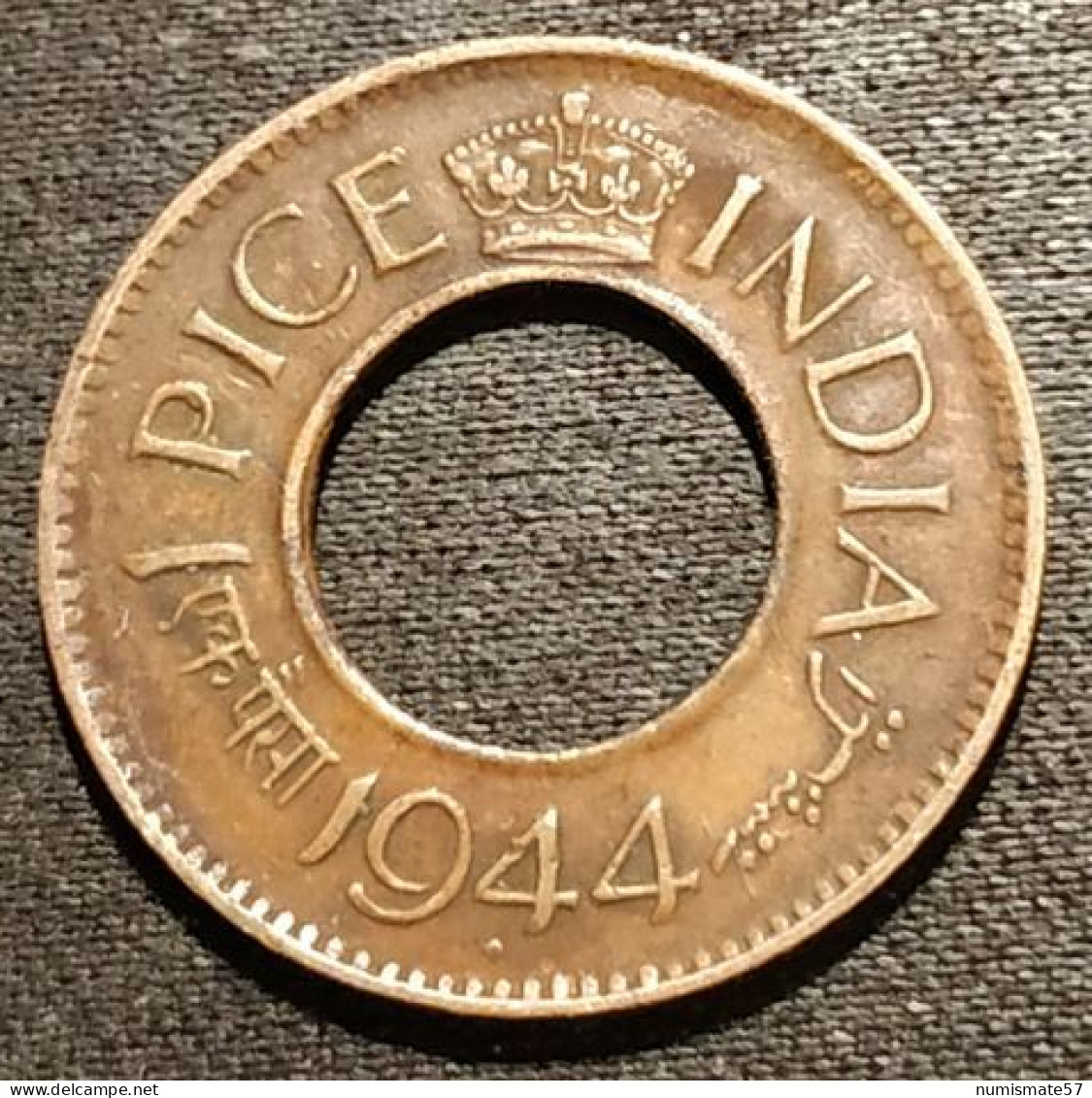 INDE - INDIA - 1 PICE 1944 - George VI - KM 533 - Indien