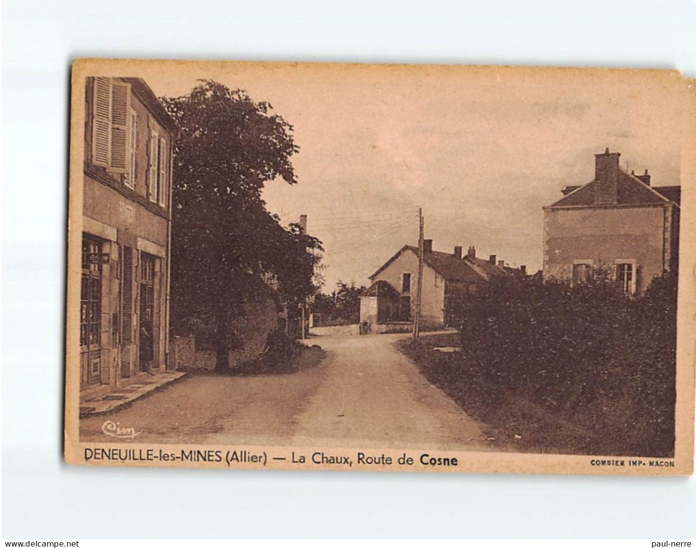 DENEUILLE LES MINES : La Chaux, Route De Cosne - état - Other & Unclassified