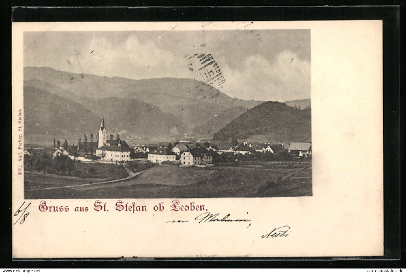 AK St. Stefan Ob Leoben, Teilansicht Mit Kirche  - Other & Unclassified