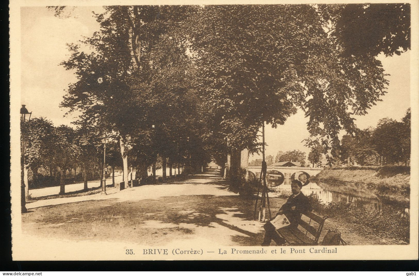 19 --- Brive -- La Promenade Et Le Pont Cardinal - Brive La Gaillarde