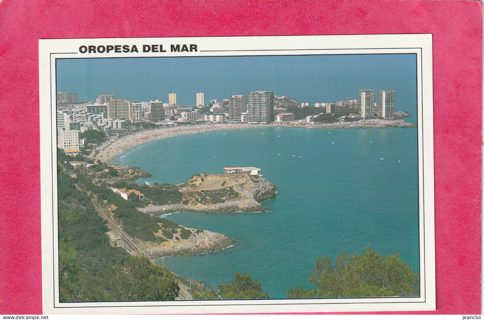 CPM .   OROPESA DEL MAR  .  VUE AERIENNE   .  CARTE ECRITE AU VERSO - Autres & Non Classés