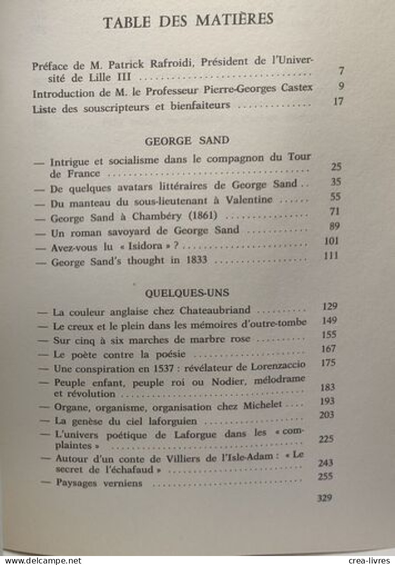 Errements Littéraires Et Historiques - Andere & Zonder Classificatie