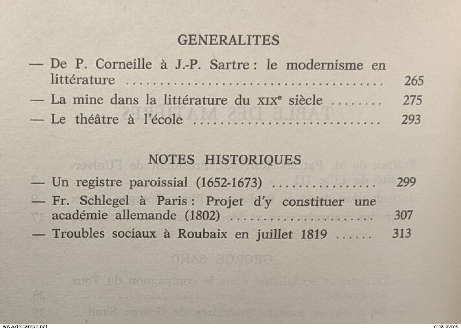 Errements Littéraires Et Historiques - Andere & Zonder Classificatie