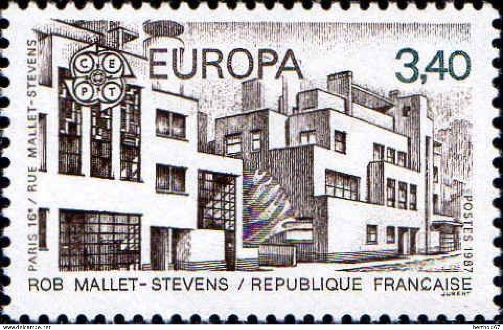 France Poste N** Yv:2471/2472 Europa Cept Architecture Moderne - Neufs