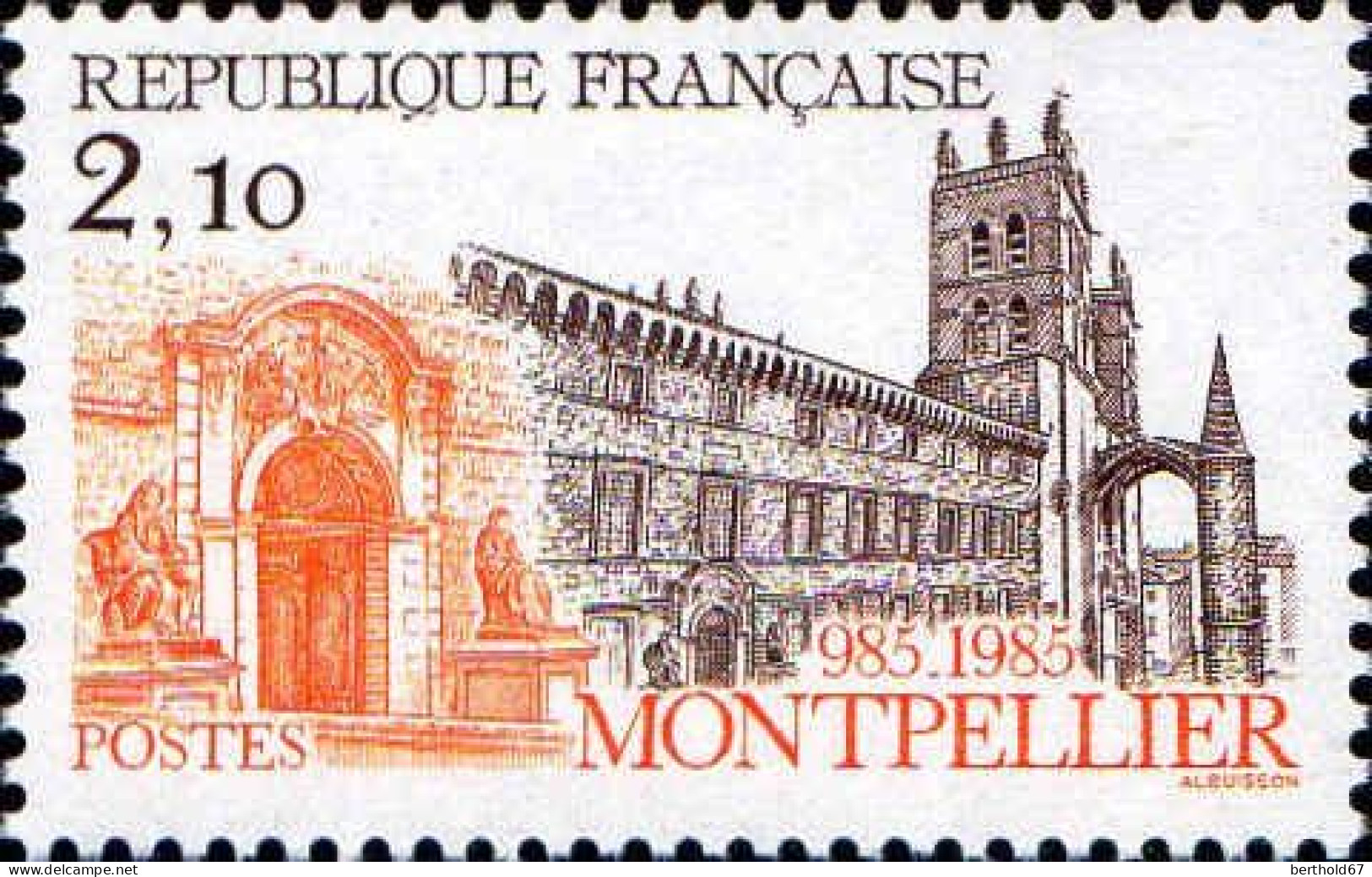 France Poste N** Yv:2348/2352 Série Touristique De Vienne à L'Eglise De Talmont - Nuovi