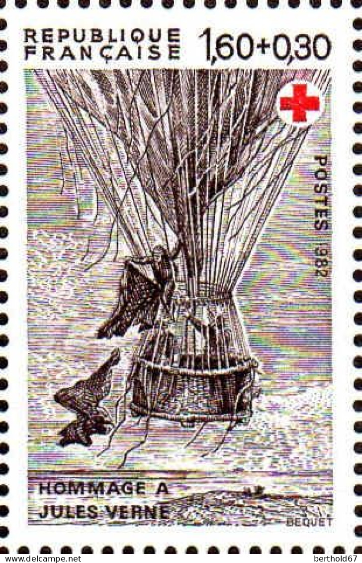 France Poste N** Yv:2247/2248 Croix-Rouge Jules Verne - Neufs