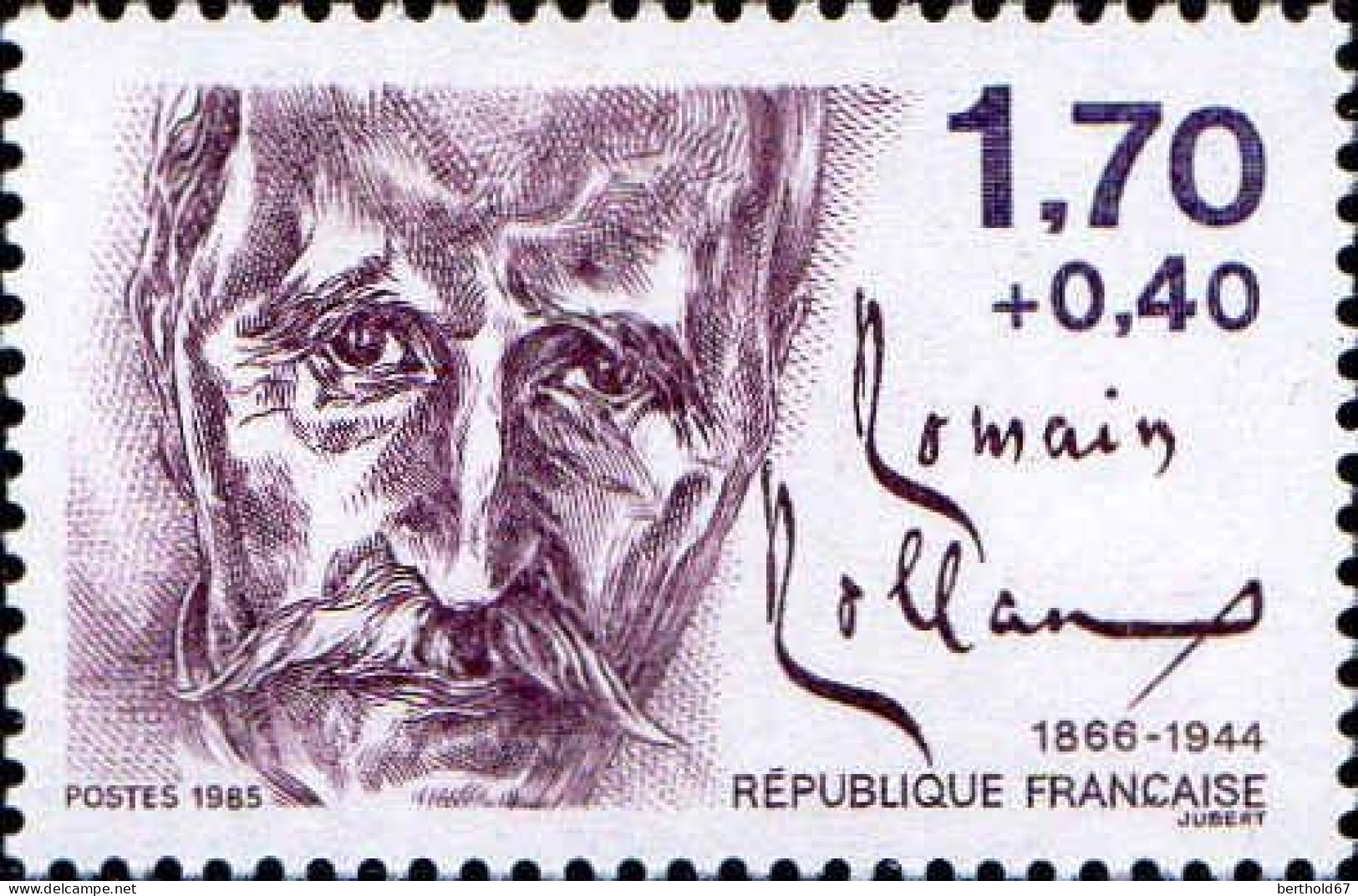 France Poste N** Yv:2355/2360 Célébrités De Romain Roland à Mauriac - Unused Stamps