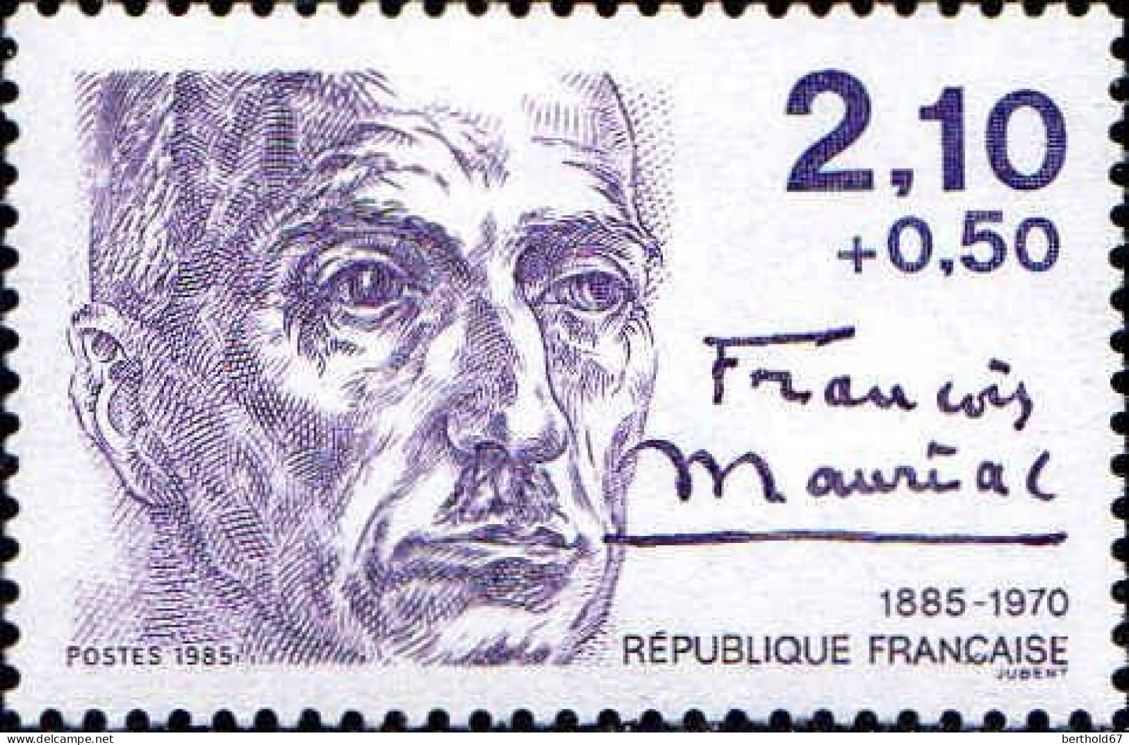 France Poste N** Yv:2355/2360 Célébrités De Romain Roland à Mauriac - Neufs