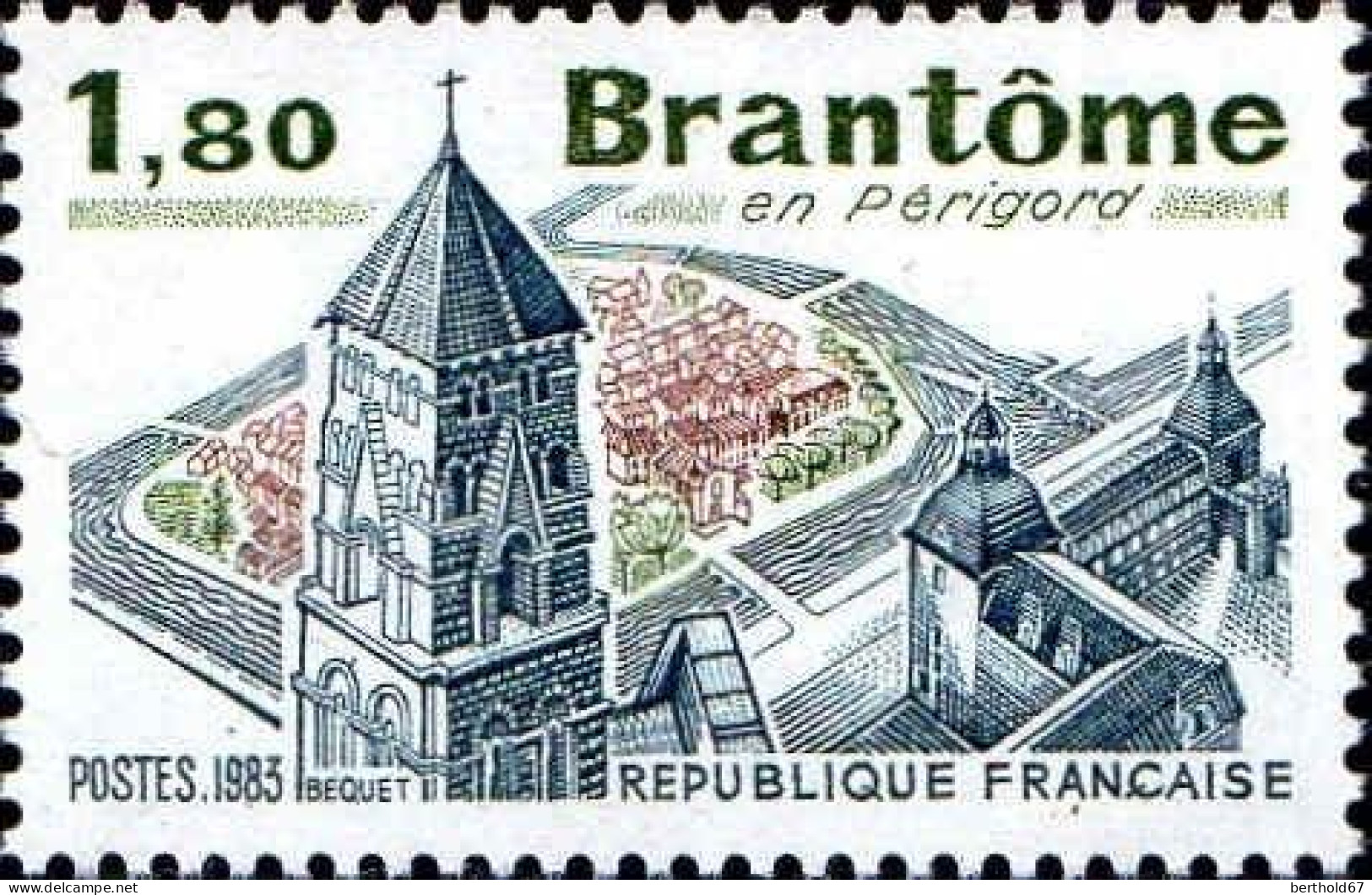 France Poste N** Yv:2253/2255 Série Touristique Brantôme-Concarneau-Noirlac - Unused Stamps