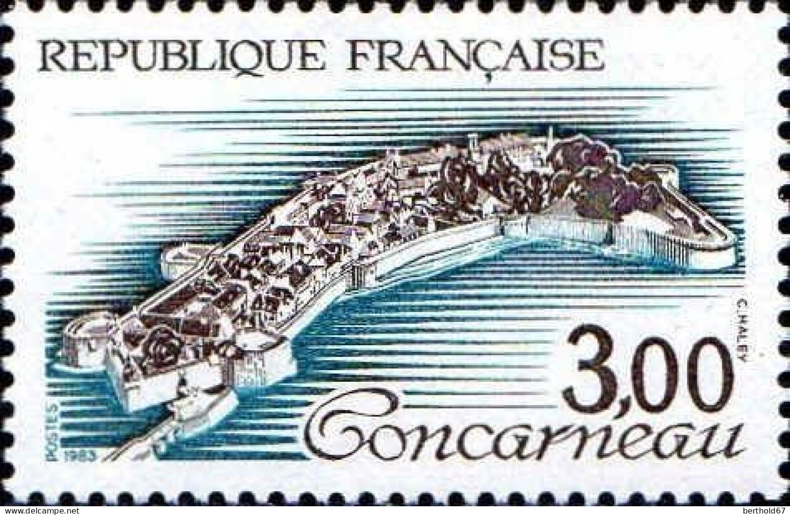 France Poste N** Yv:2253/2255 Série Touristique Brantôme-Concarneau-Noirlac - Neufs