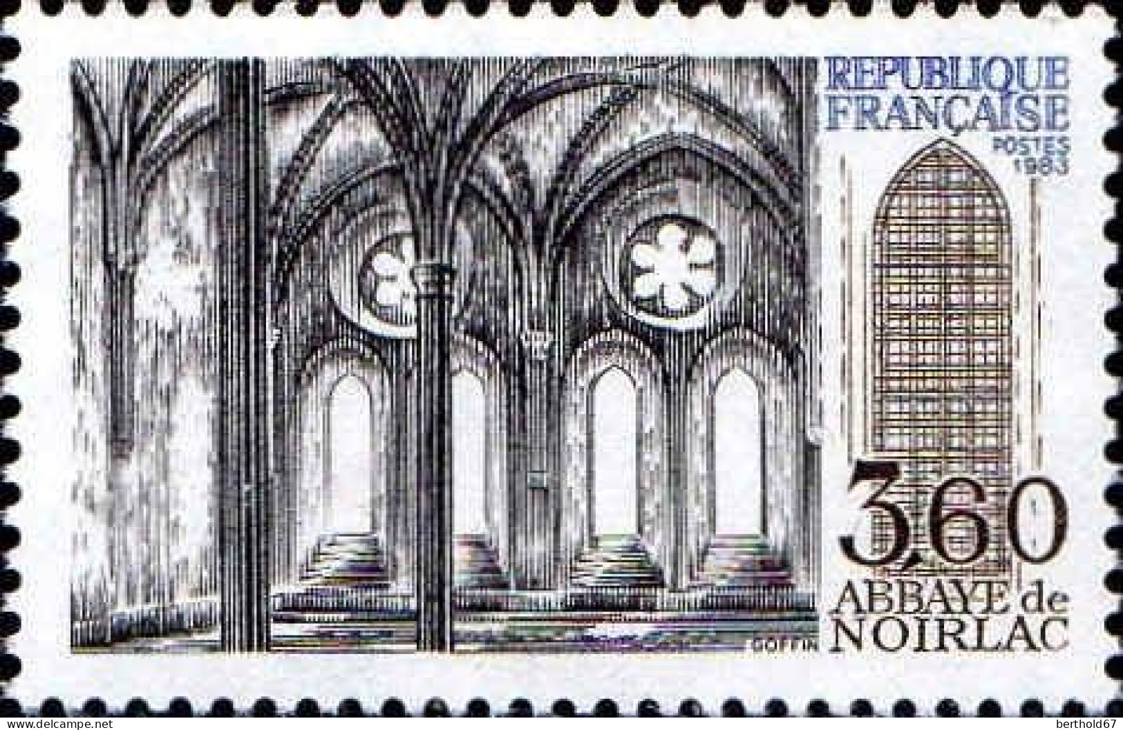France Poste N** Yv:2253/2255 Série Touristique Brantôme-Concarneau-Noirlac - Neufs