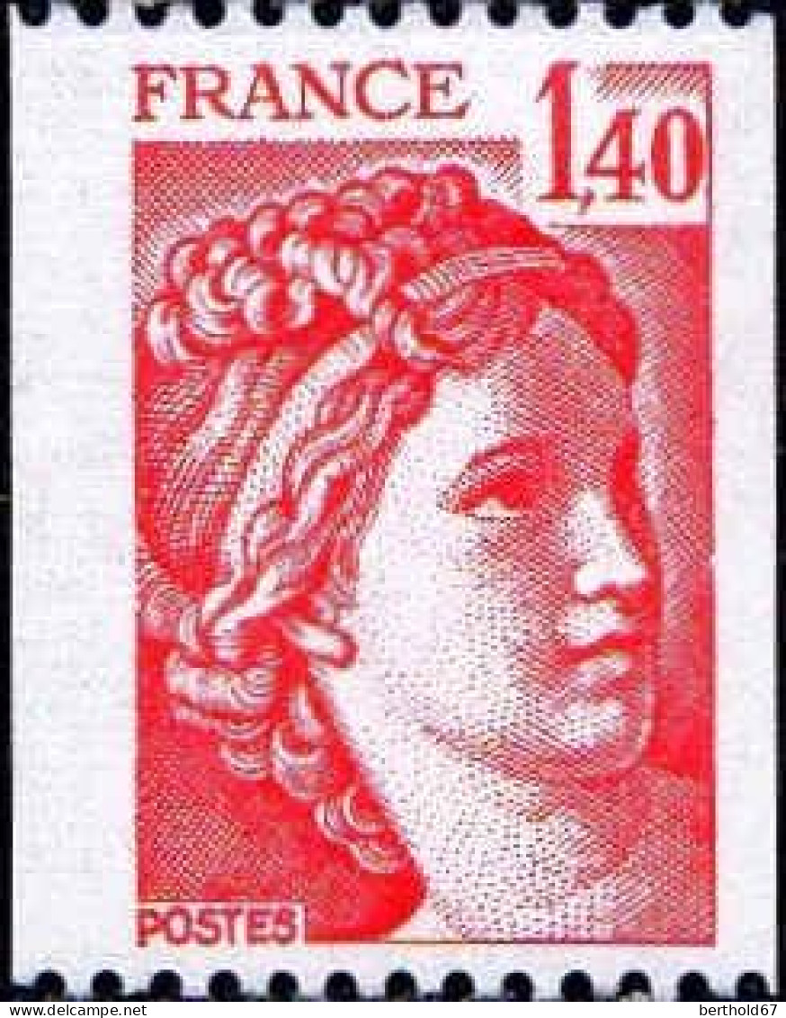 France Poste N** Yv:2103a/2104a Sabine De David Roulettes N°rouge Au Verso - Unused Stamps