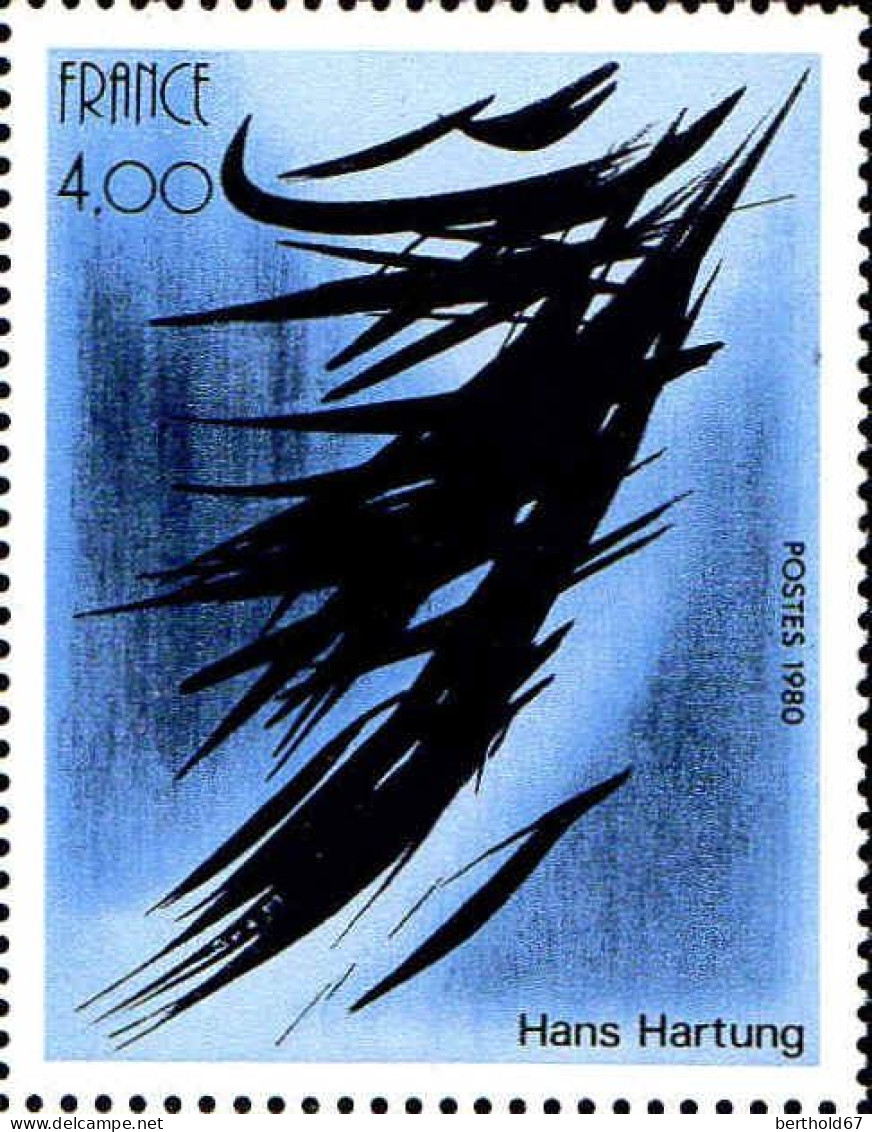 France Poste N** Yv:2107/2110 Série Artistique Le Doux à Hans Hartung - Ungebraucht