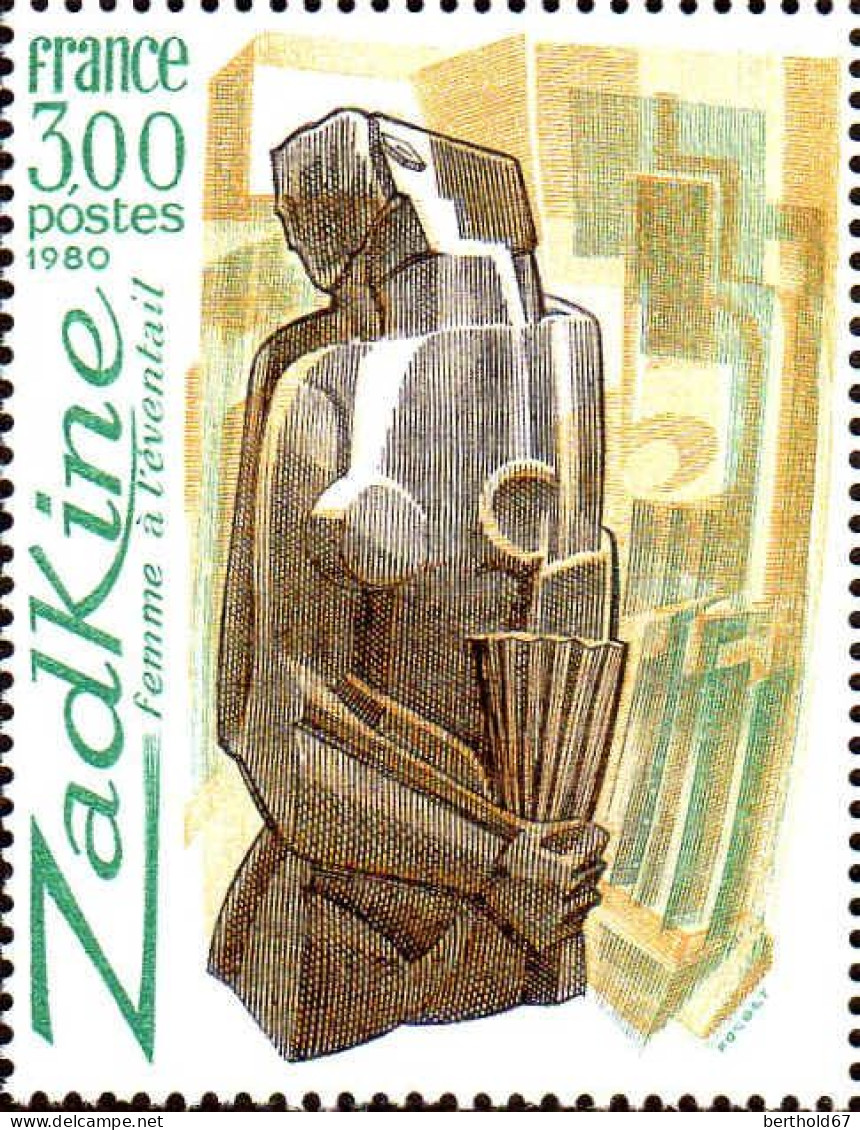 France Poste N** Yv:2074/2075 Série Artistique Zadkine & Raoul Ubac (Thème) - Unused Stamps