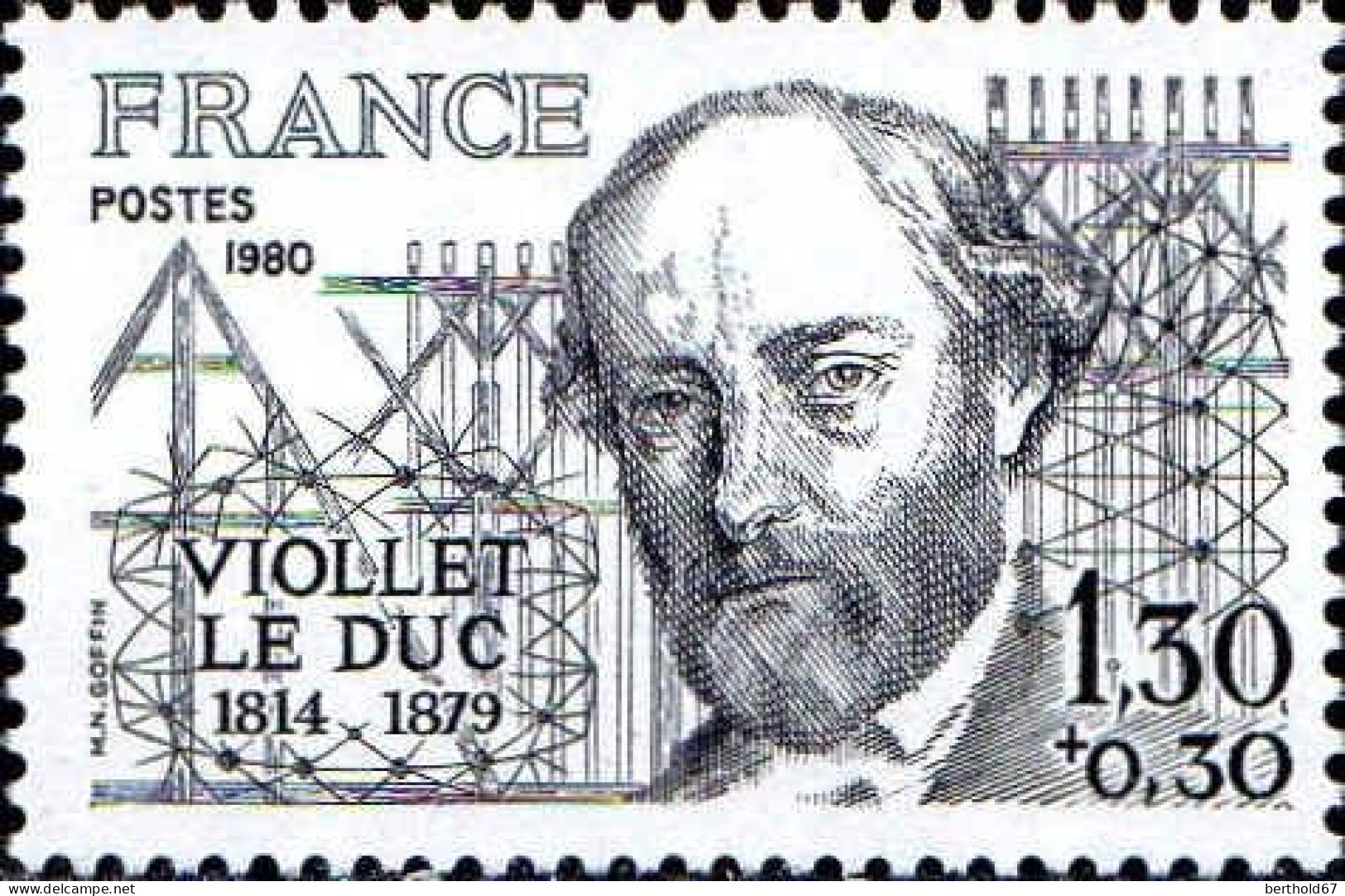 France Poste N** Yv:2095/2100 Célébrités De Viollet Le Duc à Pierre Paul De Riquet - Unused Stamps