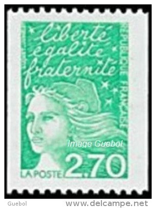 France Marianne Du 14 Juillet N° 3100 ** Luquet - La Roulette Verte De 2f70 - 1997-2004 Marianna Del 14 Luglio