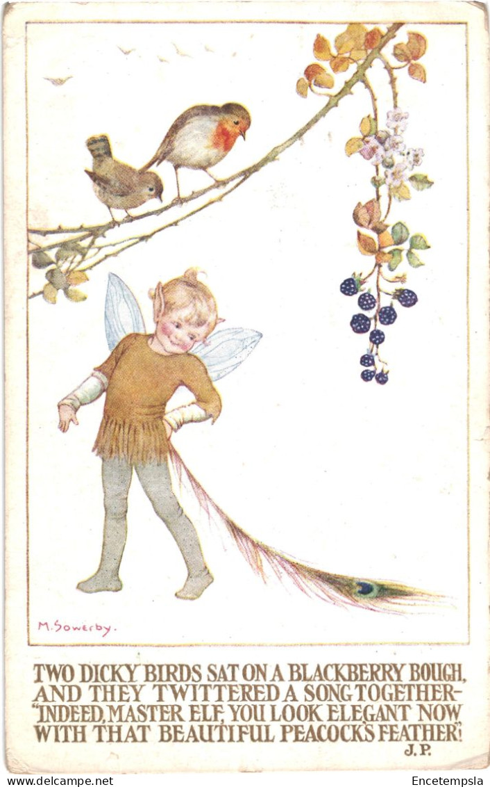 CPA Carte Postale Royaume Uni Two Dicky Birds Sat On A Blackberry Bough Andd They Twittered A Song Together.....VM80767 - Autres & Non Classés