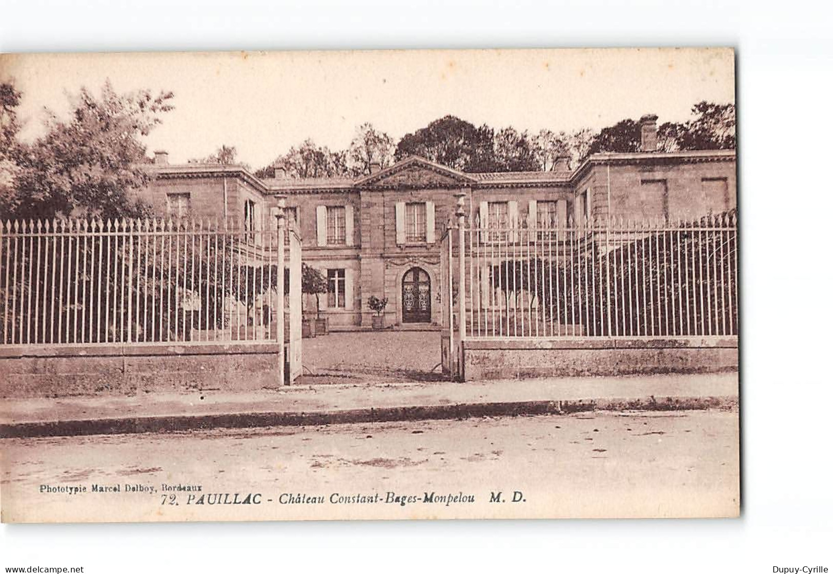 PAUILLAC - Château Constant Bages Monpelou - Très Bon état - Pauillac