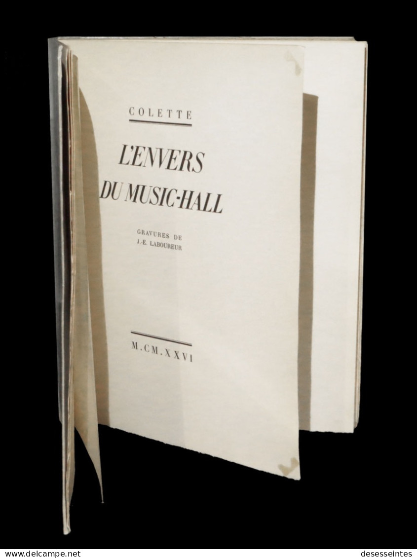 COLETTE / LABOUREUR (Jean-Emile, Ill. De) - L'Envers Du Music-Hall. 1/350. - 1901-1940