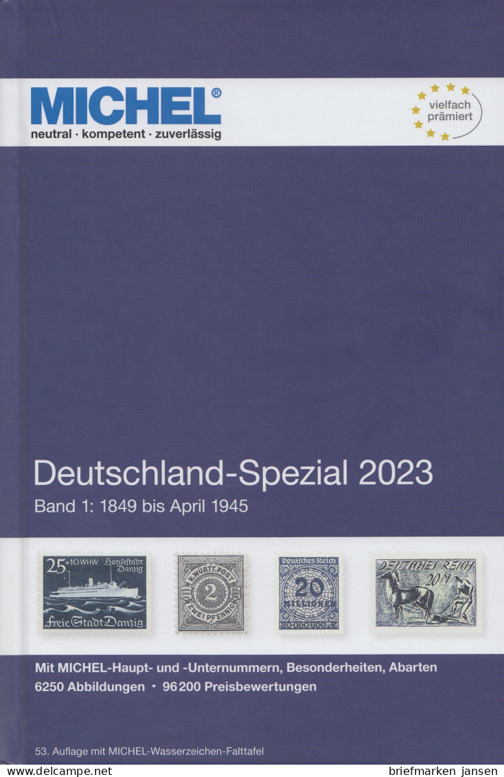 Michel Katalog Deutschland Spezial 2023 Band 1, 53. Auflage (neuwertig!) - Other & Unclassified
