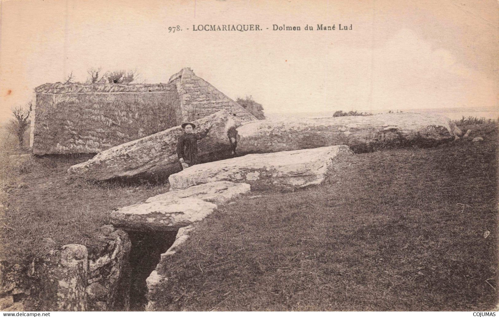 56 - LOCMARIAQUER _S28794_ Dolmen Du Mané Lud - En L'état Pli - Locmariaquer