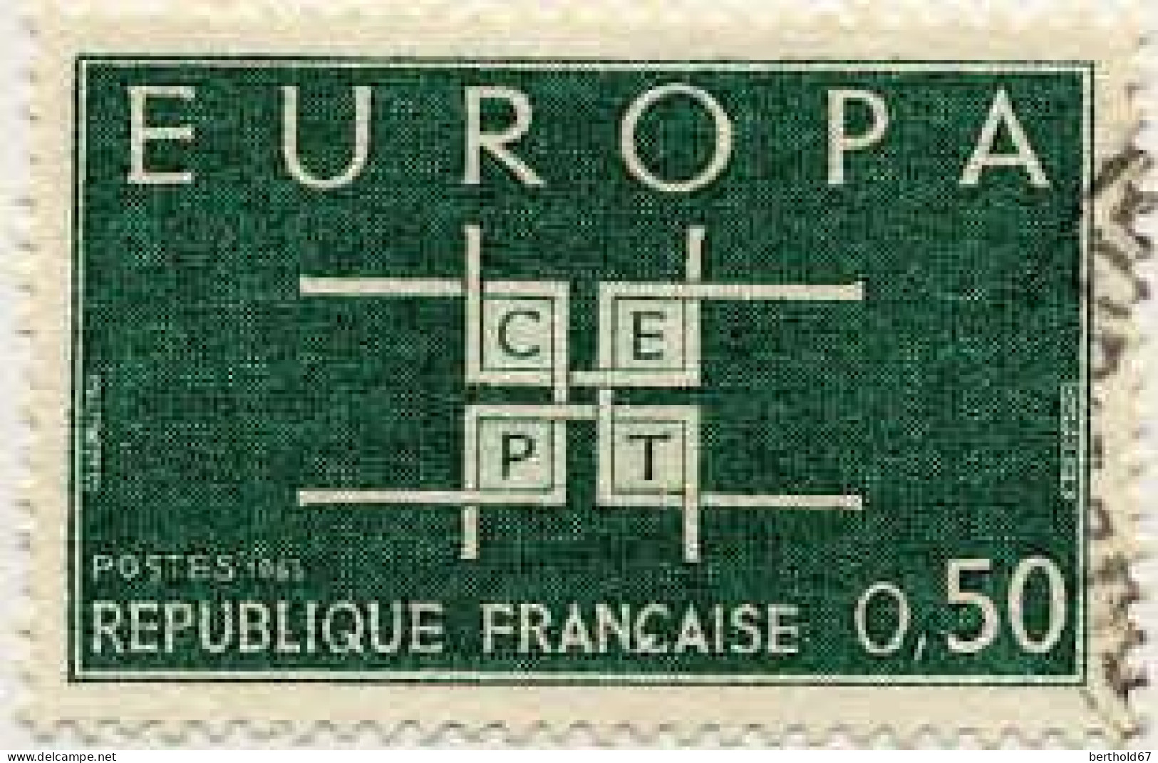 France Poste Obl Yv:1397 Mi:1451 Europa Cept (Sigle Stylisé) (cachet Rond) - Oblitérés