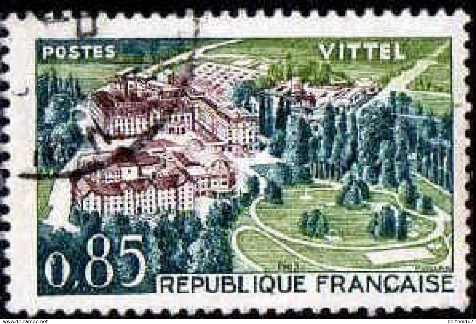 France Poste Obl Yv:1393 Mi:1447 Vittel (Beau Cachet Rond) - Gebraucht