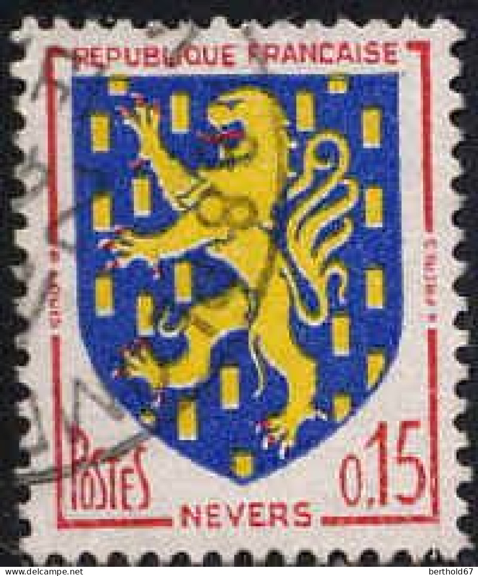 France Poste Obl Yv:1354 Mi:1407 Nevers Armoiries (Beau Cachet Rond) - Used Stamps