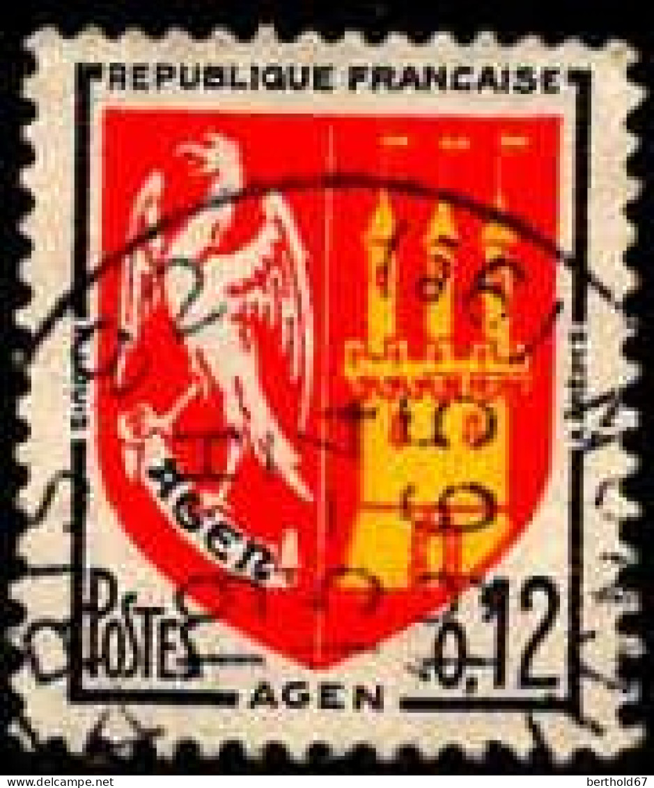 France Poste Obl Yv:1353A Mi:1472 Agen Armoiries (TB Cachet à Date) 15-4-1965 - Gebraucht