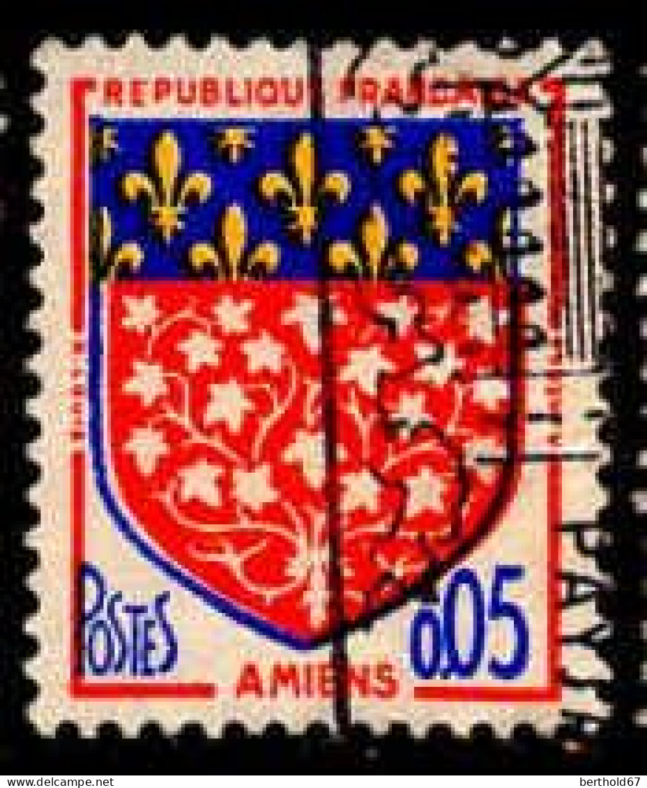 France Poste Obl Yv:1352 Mi:1406 Armoiries D'Amiens (Belle Obl.mécanique) - Usati