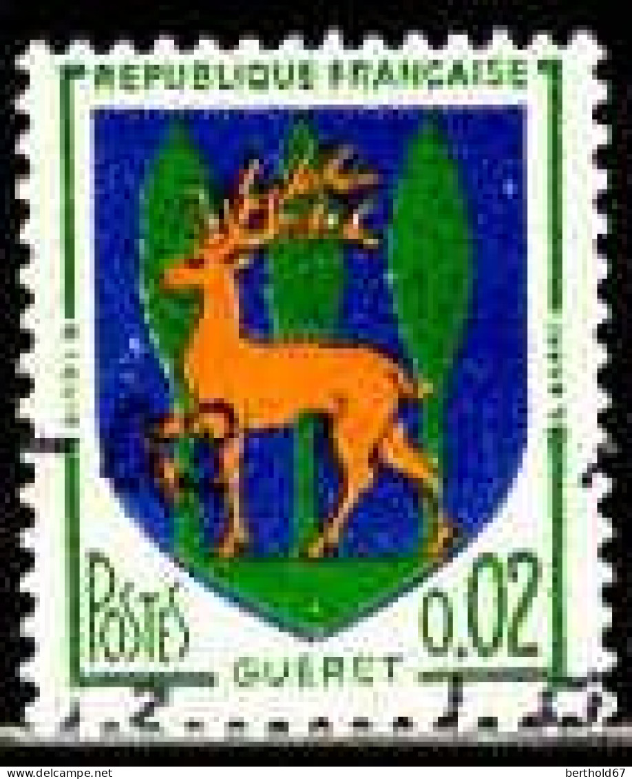 France Poste Obl Yv:1351B Mi:1459 Armoiries De Guéret (Obl.mécanique) - Used Stamps