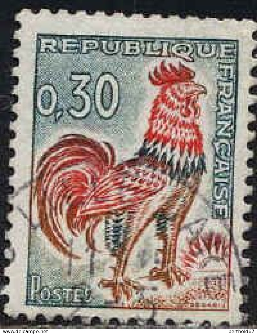 France Poste Obl Yv:1331A Mi:1496x Coq De Decaris (Beau Cachet Rond) - Oblitérés