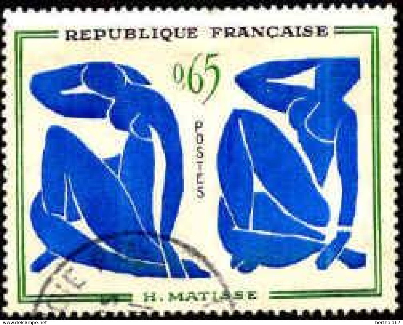 France Poste Obl Yv:1320 Mi:1373 Henri Matisse Les Nus Bleus (Beau Cachet Rond) - Gebruikt