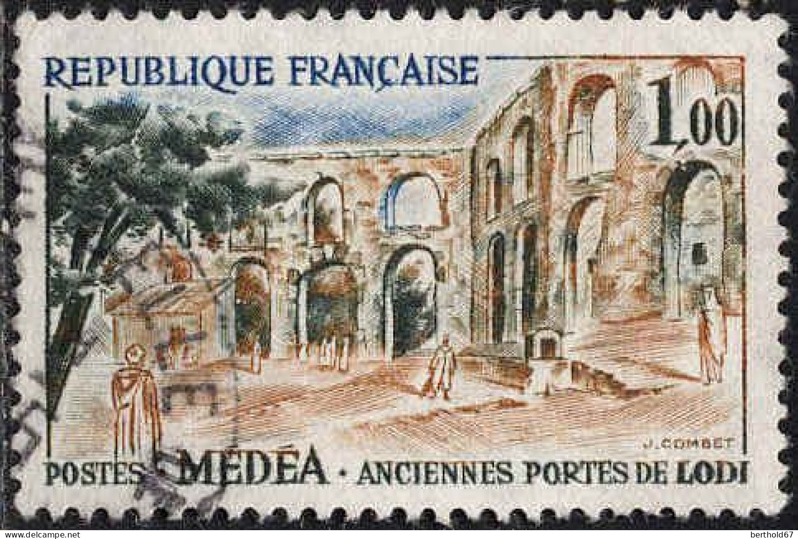 France Poste Obl Yv:1318 Mi:1371 Médéa Anciennes Portes De Lodi (cachet Rond) - Used Stamps