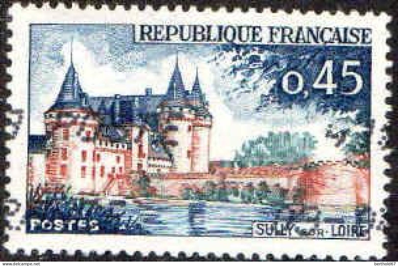 France Poste Obl Yv:1313 Mi:1367 Sully-sur-Loire Château (Obl.mécanique) - Usati