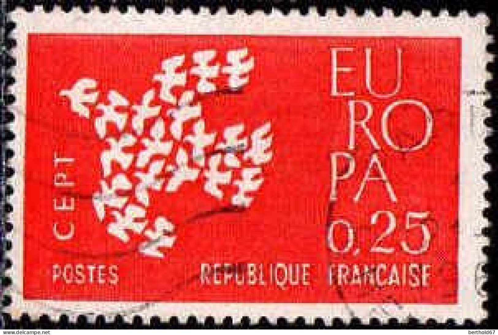 France Poste Obl Yv:1309 Mi:1363 Europa Cept 19 Colombes (TB Cachet Rond) - Usados