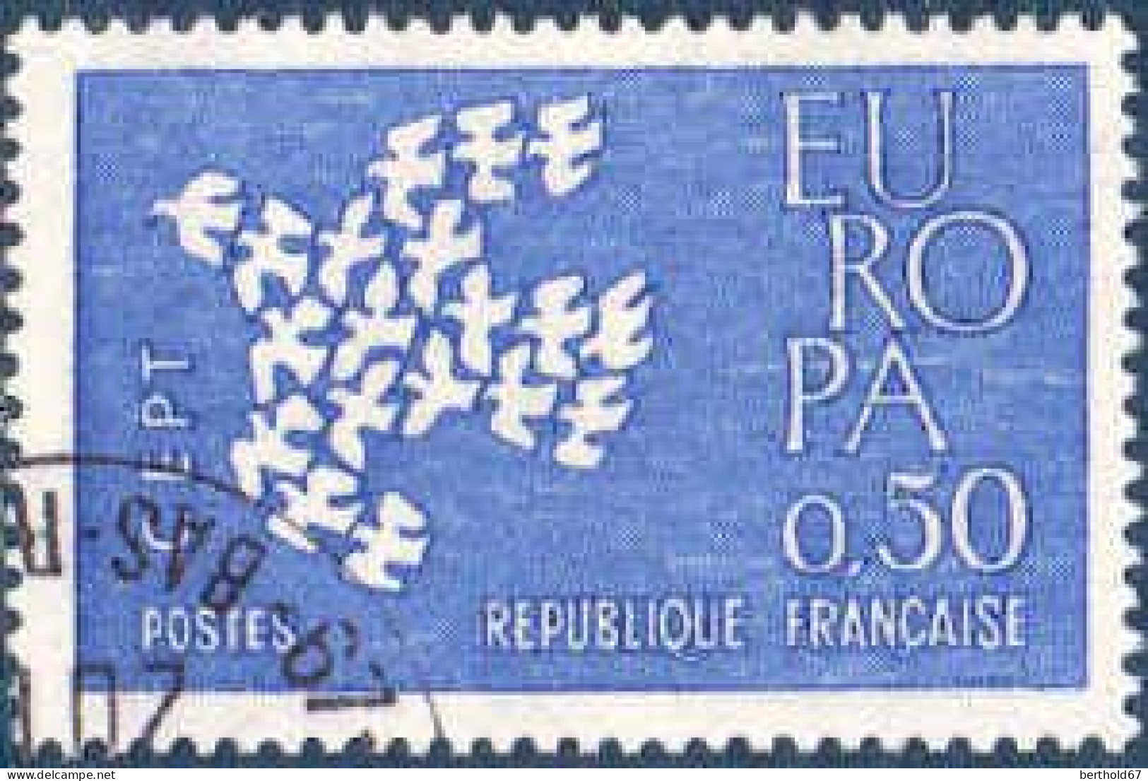 France Poste Obl Yv:1309/1310 Europa Cept 19 Colombes (Beau Cachet Rond) - Gebraucht