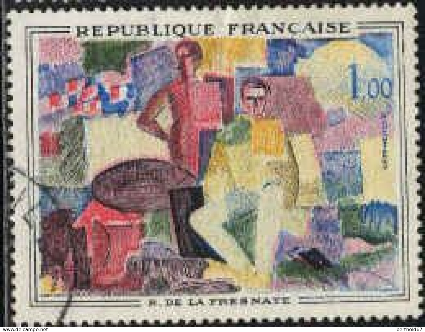 France Poste Obl Yv:1319/1322 Tableaux 1.Serie De Braque à R.de La Fresnaye (Beau Cachet Rond) - Gebraucht