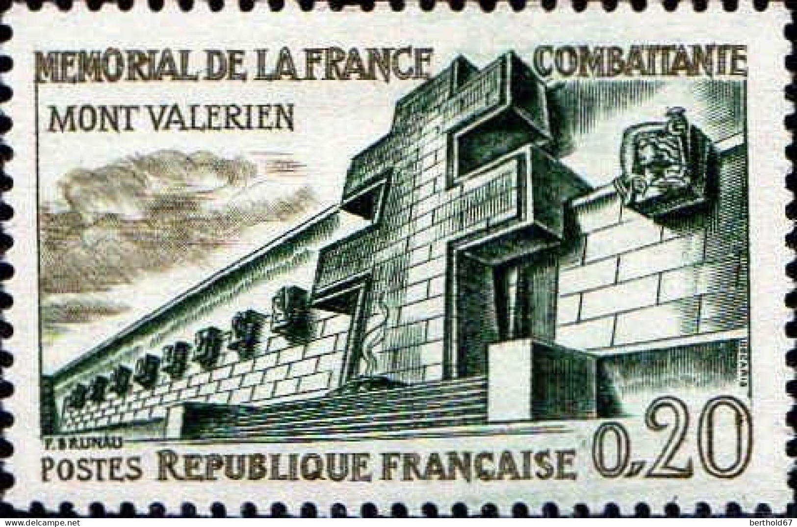 France Poste N** Yv:1335 Mi:1389 Mémorial Du Mont Valérien - Nuevos