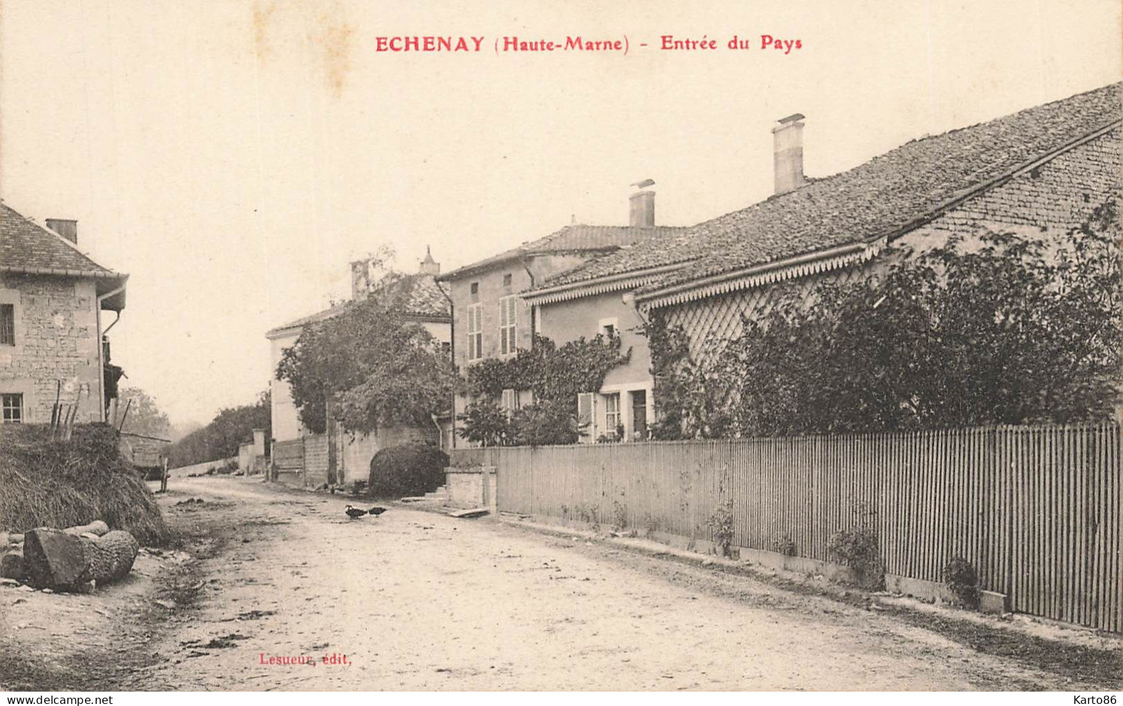 échenay * Entrée Du Pays * Rue Village - Altri & Non Classificati